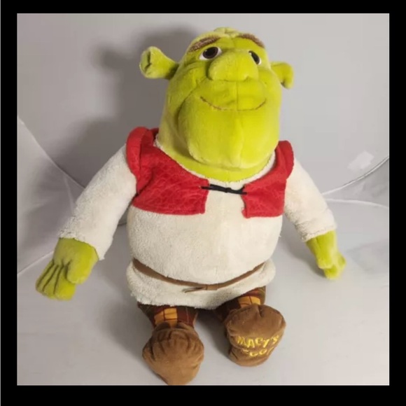 Dreamworks Other - DreamWorks Shrek 3 2007 Macy's Exclusive Stuffed Plush Toy Ogre Soft Eyes